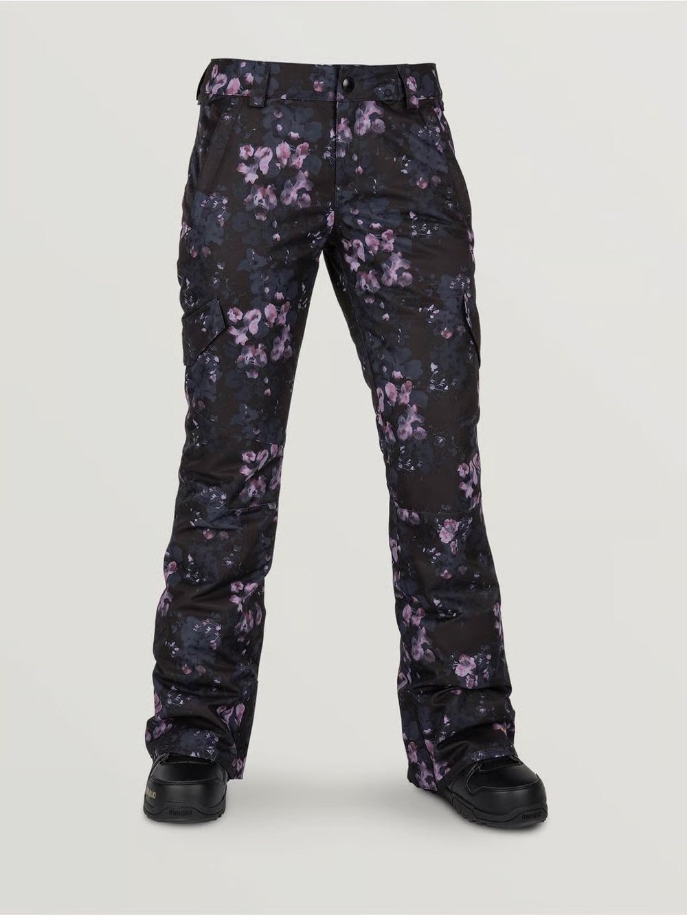 Volcom Snowboarding Black Floral Bridger Insulated Pant